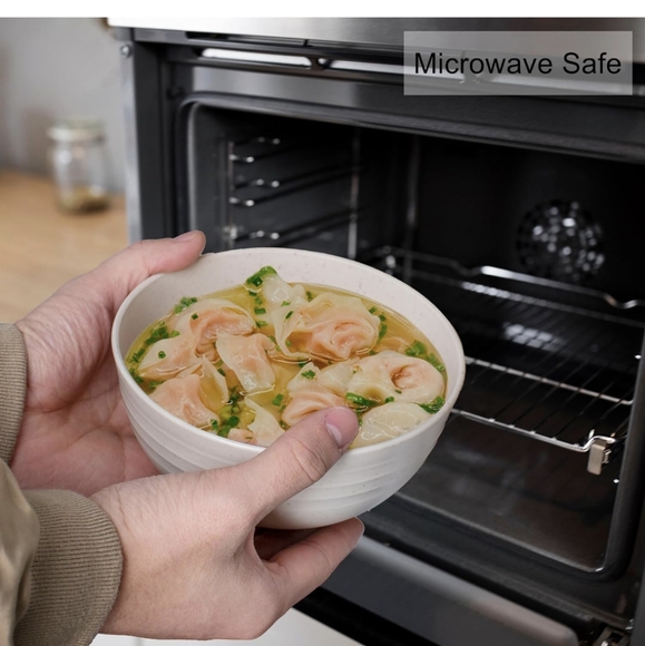 Rubtlamp 24 OZ Unbreakable Wheat Straw Bowls, 8 Piece - Picture 5 of 10